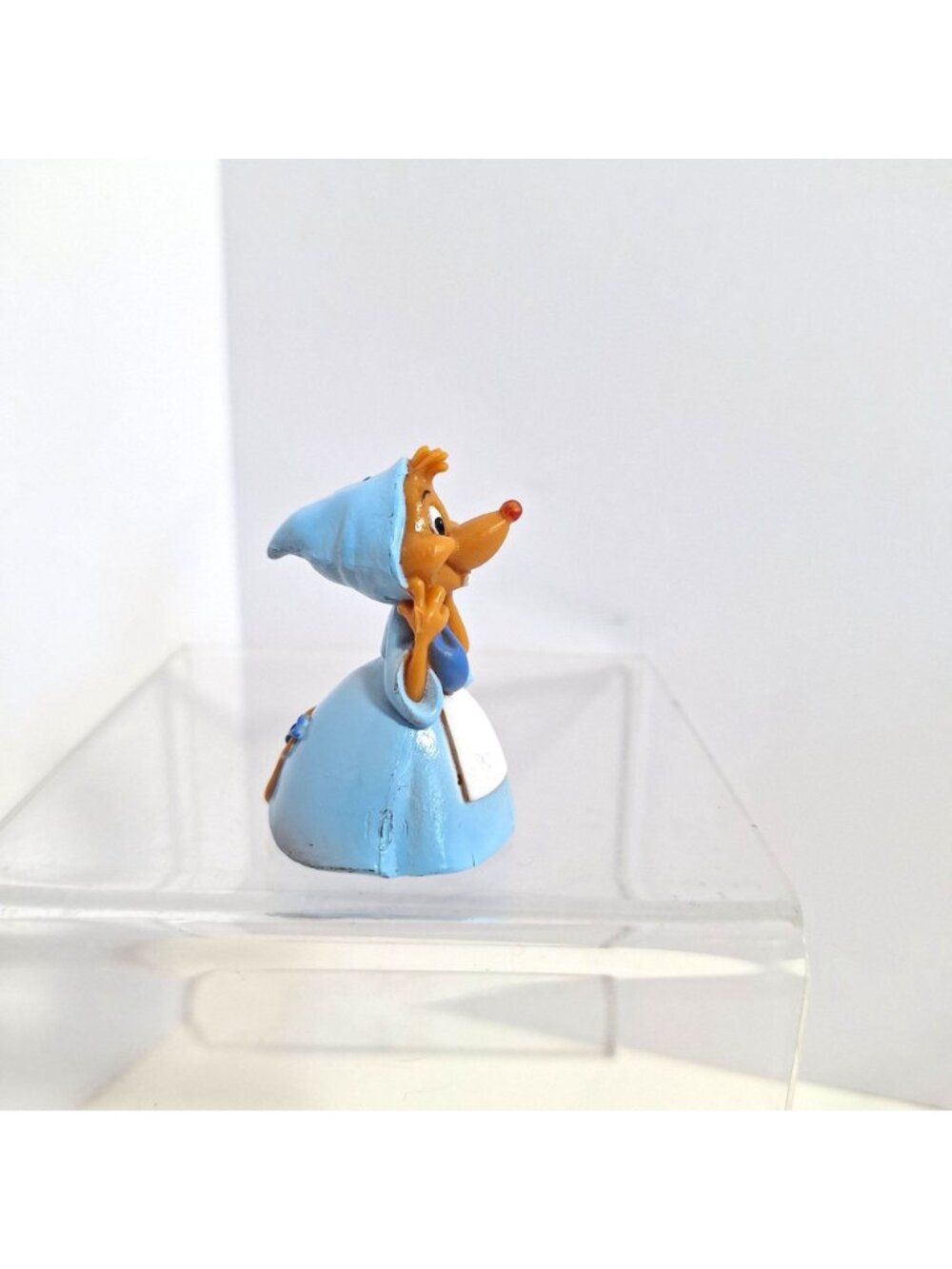 Cinderella Mouse Suzy PVC Figure 2 Inch Blue Dress Vintage Disney - Picture 7 of 10